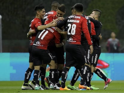 Los jugadores del Atlas en su &uacute;ltimo partido