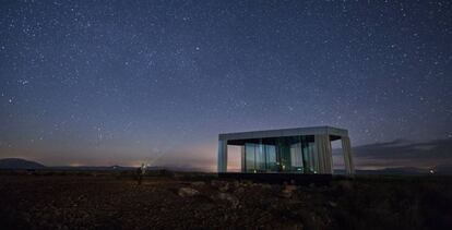 Noche estrellada en la Casa del Desierto de Gorafe.