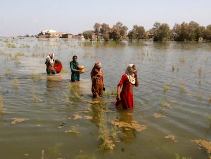 Inundaciones en la provincia de Sindh (Pakistán), en septiembre de 2022.