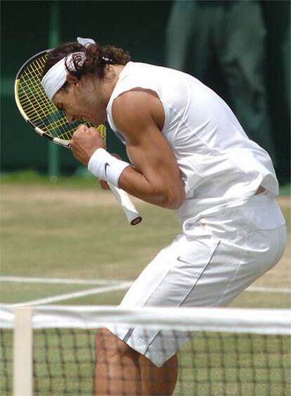 Rafael Nadal celebra el triunfo