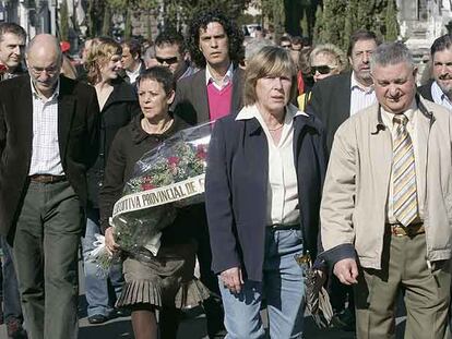 Homenaje al dirigente del del PSE Enrique Casas, asesinado por ETA