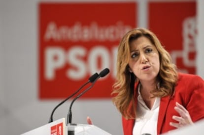 La presidenta de la Junta y secretaria general del PSOE andaluz, Susana Díaz.