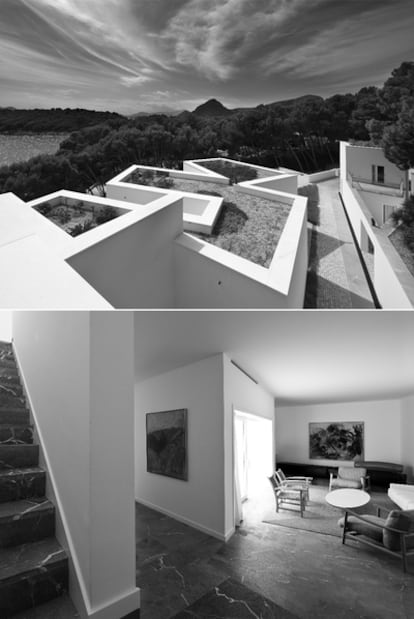 Dos fotografías de Juan Rodríguez sobre la casa en Mallorca de Álvaro Siza, que centra el primer número
de la colección One.
