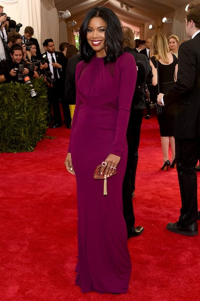 Gabrielle Union, muy sencilla de Zac Posen.