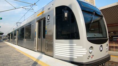 Un tren del metro de Los Angeles.