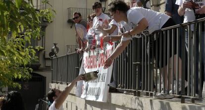 Trabajadores de ayuda a domicilio en una protesta en 2011.