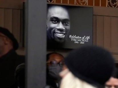 Mourners leave after the funeral service for Tyre Nichols at Mississippi Boulevard Christian Church, on February 1, 2023, in Memphis, Tennessee.