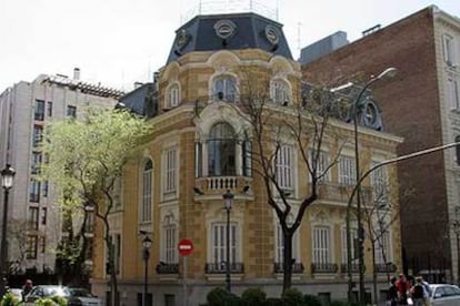 Palacio del marqués de la Hinojosa, en la calle de José Ortega y Gasset.