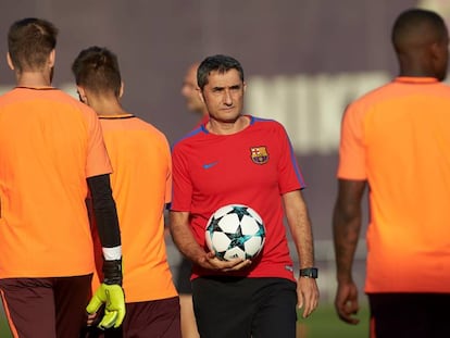 L'entrenador del Barça, Ernesto Valverde.