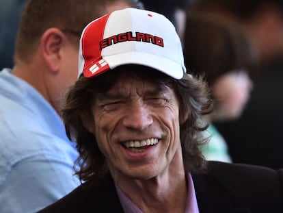 Mick Jagger en la final entre Alemania y Argentina el 13 de julio.