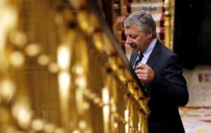 Jos&eacute; Blanco, ayer en el Congreso de los Diputados.