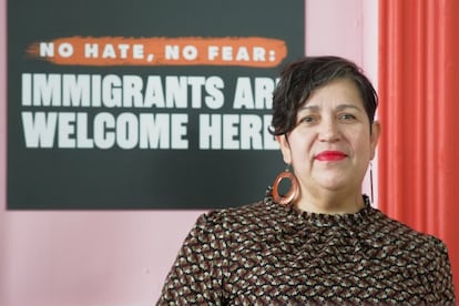 Lorena Kourousias migró a la ciudad de Nueva York en 2009 y empezó trabajando como limpiadora de casas y cuidadora de niños.