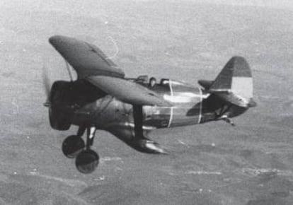 A Polikarpov I-15 like the one Dahl was flying when he was shot down.