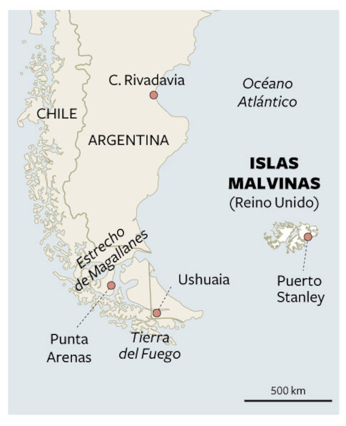 Mapa de situación de las Islas Malvinas | Internacional | EL PAÍS