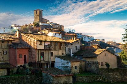 Panorámica de Hervás, localidad situada en la provincia de Cáceres (Extremadura).