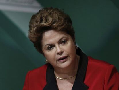 Dilma em um encontro de agricultores em Brasília no dia 6 de agosto.