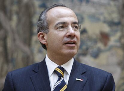 El expresidente mexicano Felipe Calder&oacute;n