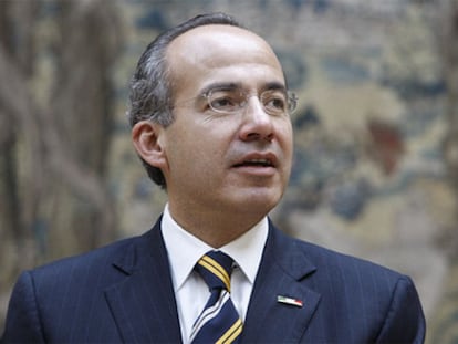 El expresidente mexicano Felipe Calder&oacute;n