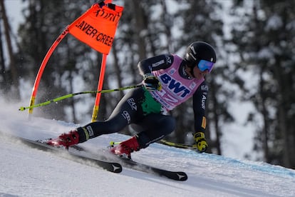 Matteo Franzoso, durante una de las pruebas de la Copa del Mundo de 2022.