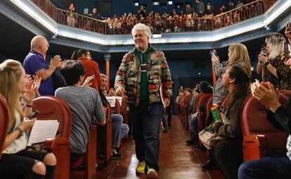 Pedro Almod&oacute;var, en un homenaje en la Filmoteca.