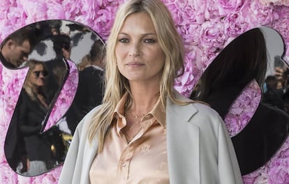 La modelo Kate Moss en la Semana de la Moda de Paris, en junio.