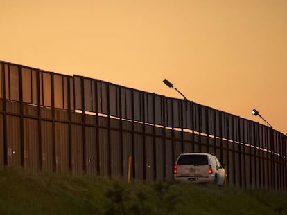 Una imagen de la frontera entre EE UU y Mexico.