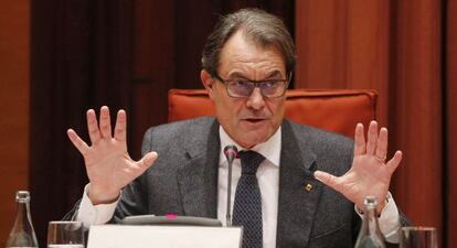 Artur Mas, al Parlament.