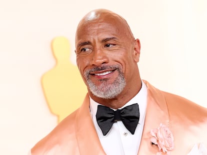 Dwayne Johnson, 'The Rock', at the Oscars, in Los Angeles, in March 2023.