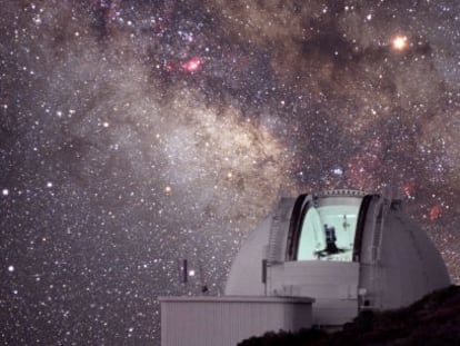 El cielo desde el observatorio del Roque de los Muchachos, en La Palma.