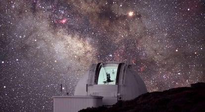 El cielo desde el observatorio del Roque de los Muchachos, en La Palma.