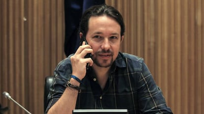 El secretari general de Podem, Pablo Iglesias.