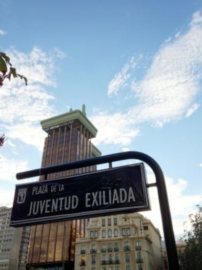 The square sign after its unofficial “renaming.”