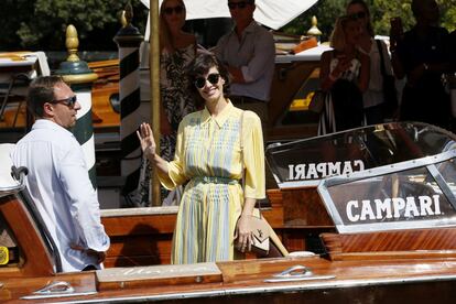 Paz Vega durante el 75º festival de cine de Venecia (Italia).