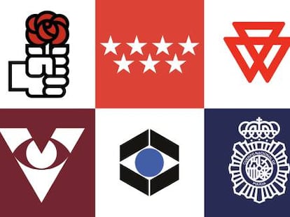 Logotipos creados por el diseñador gráfico José María Cruz Novillo en las últimas décadas.