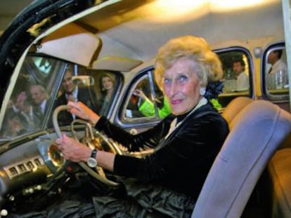 Julita Astaburuaga en su cumpleaños 88.