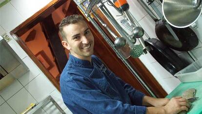 Braulio Simancas, cocinero canario, en su restaurante El Silbo Gomero, en Tenerife.