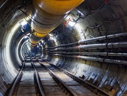 T&uacute;nel Water Syphon, ejecutado por OHL en la bah&iacute;a de Nueva York.