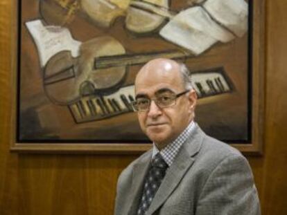 Alain-G. Gagnon, ayer en Barcelona.