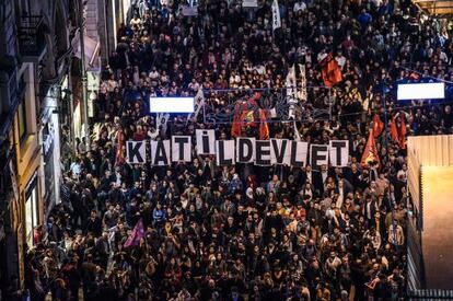 Marxa aquest dissabte a Ankara amb una pancarta que diu "Estado assassí".