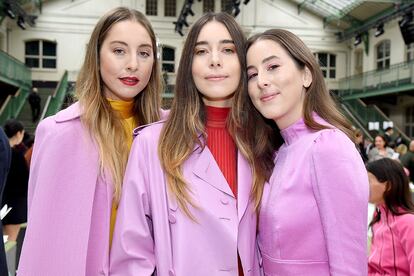 Las componentes de Haim en el desfile de Valentino.