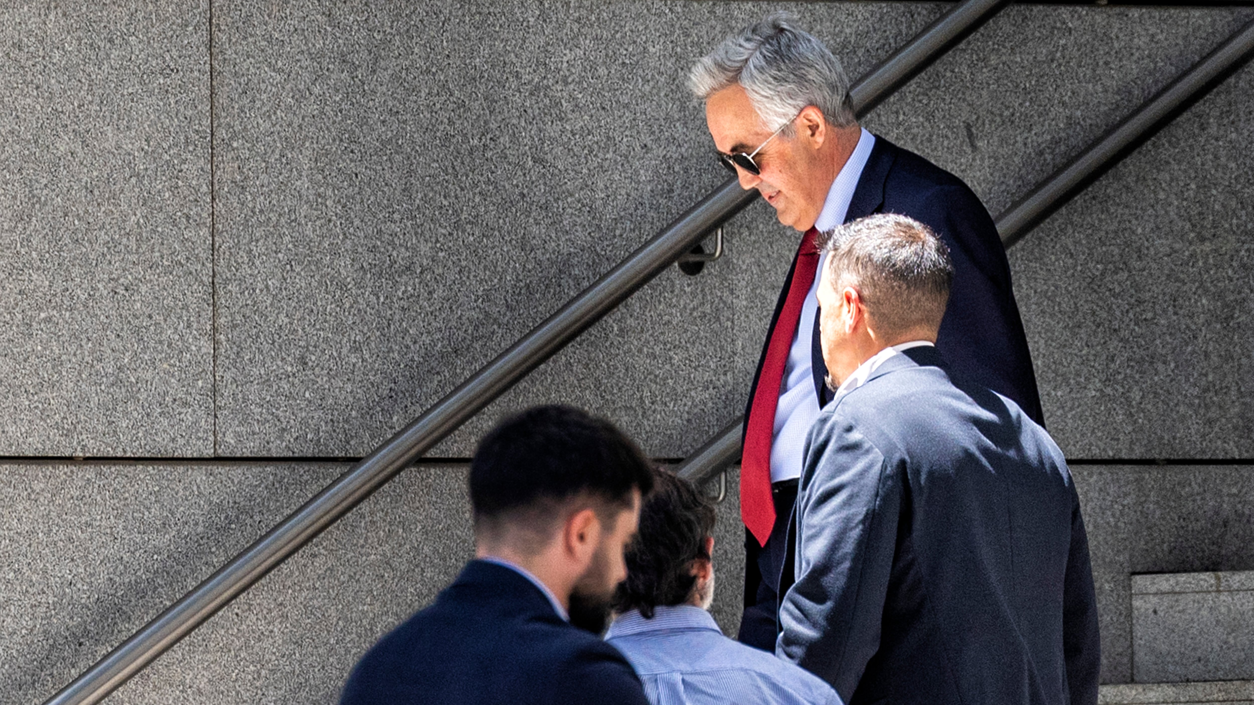 El juez José Luis Calama, este martes a su salida de la Audiencia Nacional.