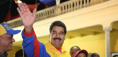 El presidente venezolano, Nicolás Maduro, en un acto de el jueves en Caracas.