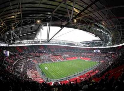 El nuevo estadio de Wembley, el pasado 24 de marzo, en su primer partido: Inglaterra-Italia sub 21.