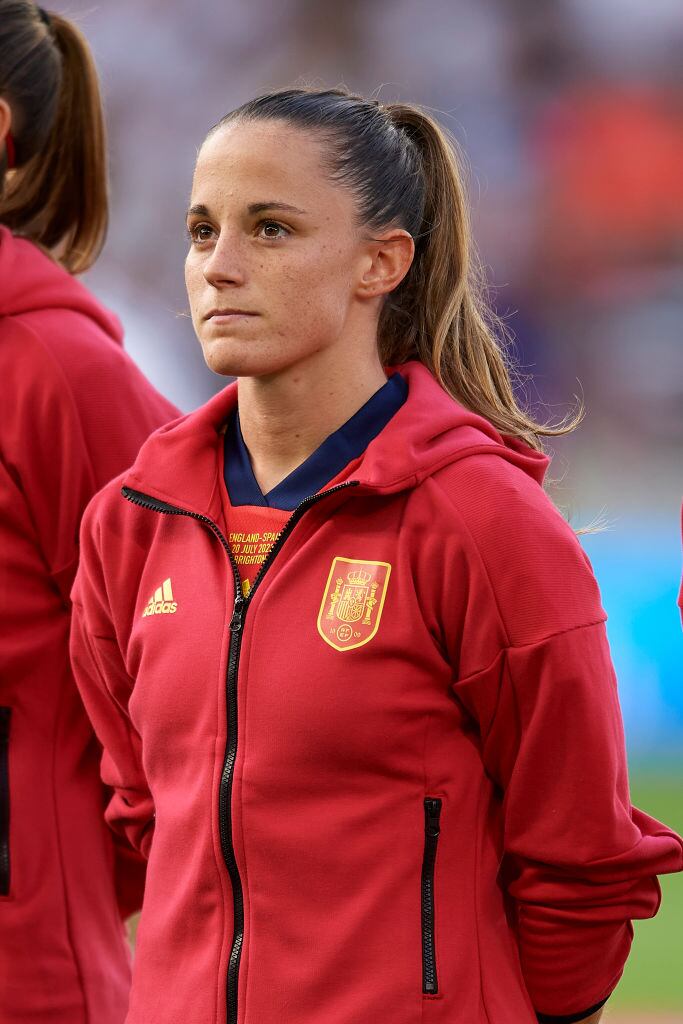 Ona Batlle antes del partido final contra Inglaterra.