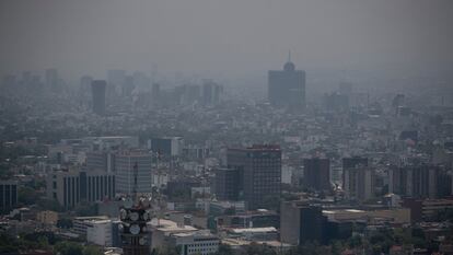 La Ciudad de México muestra mala calidad del aire, el 16 de mayo de 2024.