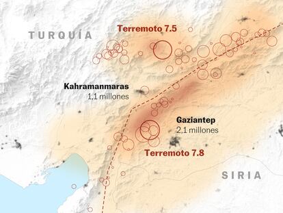 Análisis visual | Claves, mapas y evolución de los terremotos de Turquía y Siria