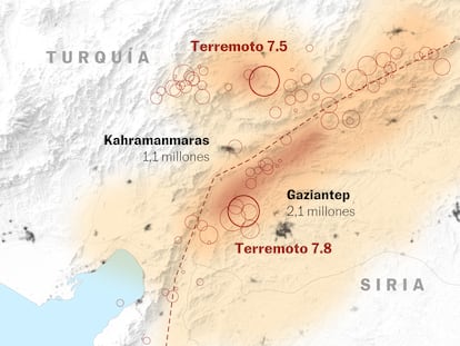 Análisis visual | Claves, mapas y evolución de los terremotos de Turquía y Siria