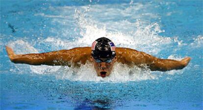 Michael Phelps, en la final de 400 metros estilos.