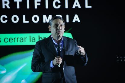 Mauricio Lizcano, durante su intervención.