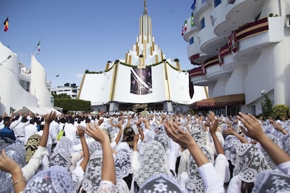 Las calles donde se encuentra el templo mayor de esta organización religiosa, se llegaron de feligreses entre el 7 y el 15 de agosto para participar en su festividad más importante.